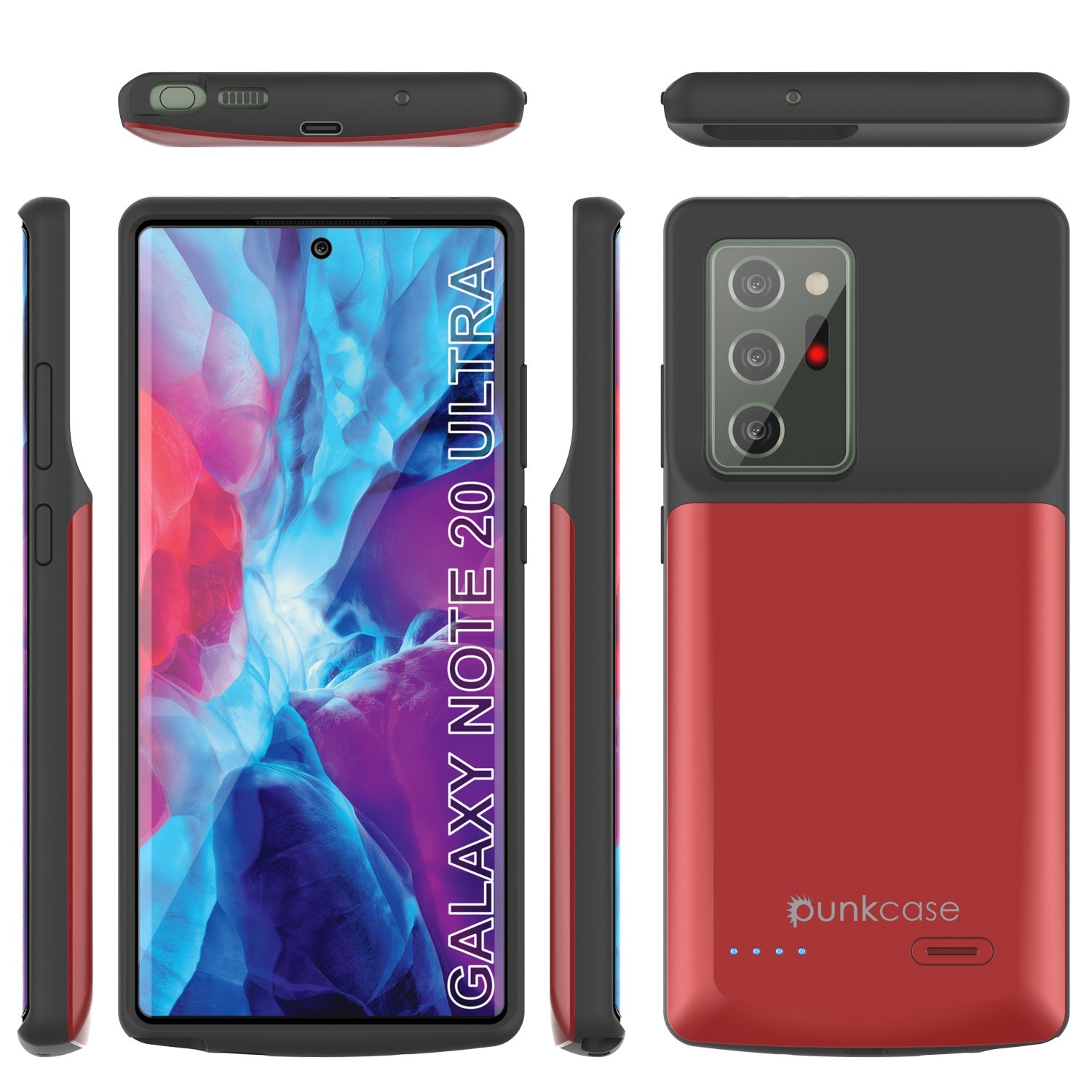 Carregador de Bateria Slim para Galaxy Note 20 Ultra 6000mAH [Vermelho]