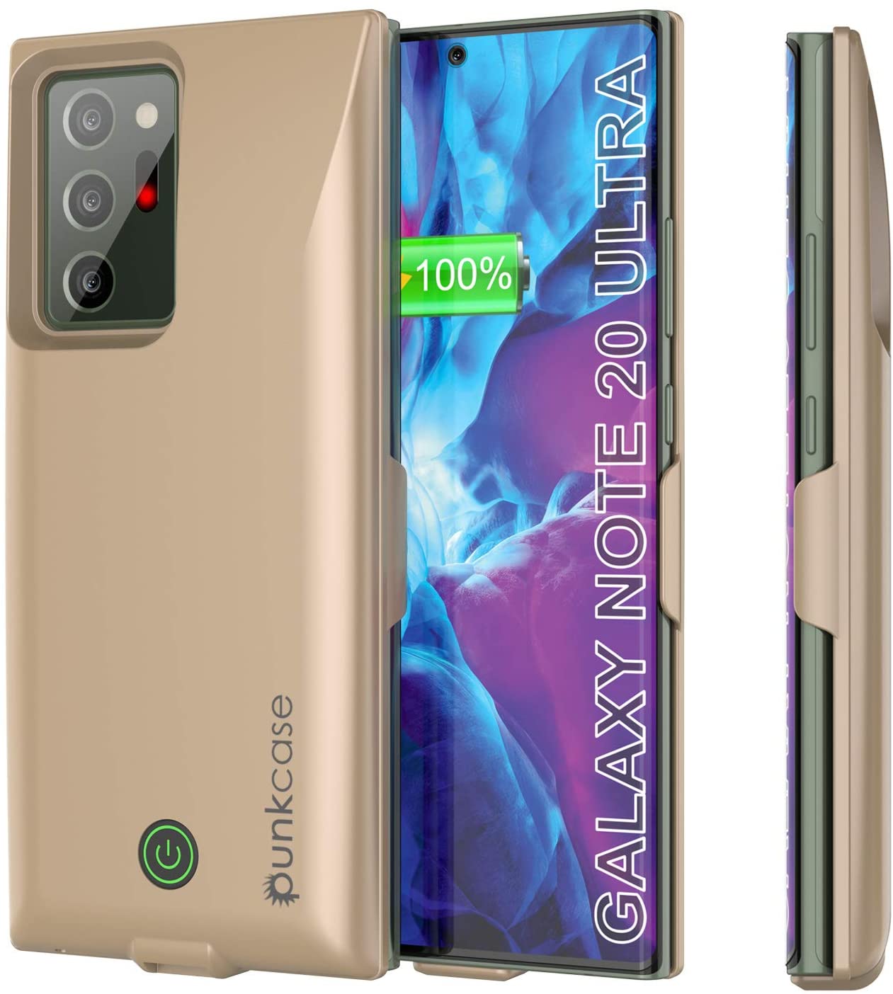 Carregador de bateria Galaxy Note 20 Ultra 6000mAH PunkJuice 2.0 Slim Case [Ouro]