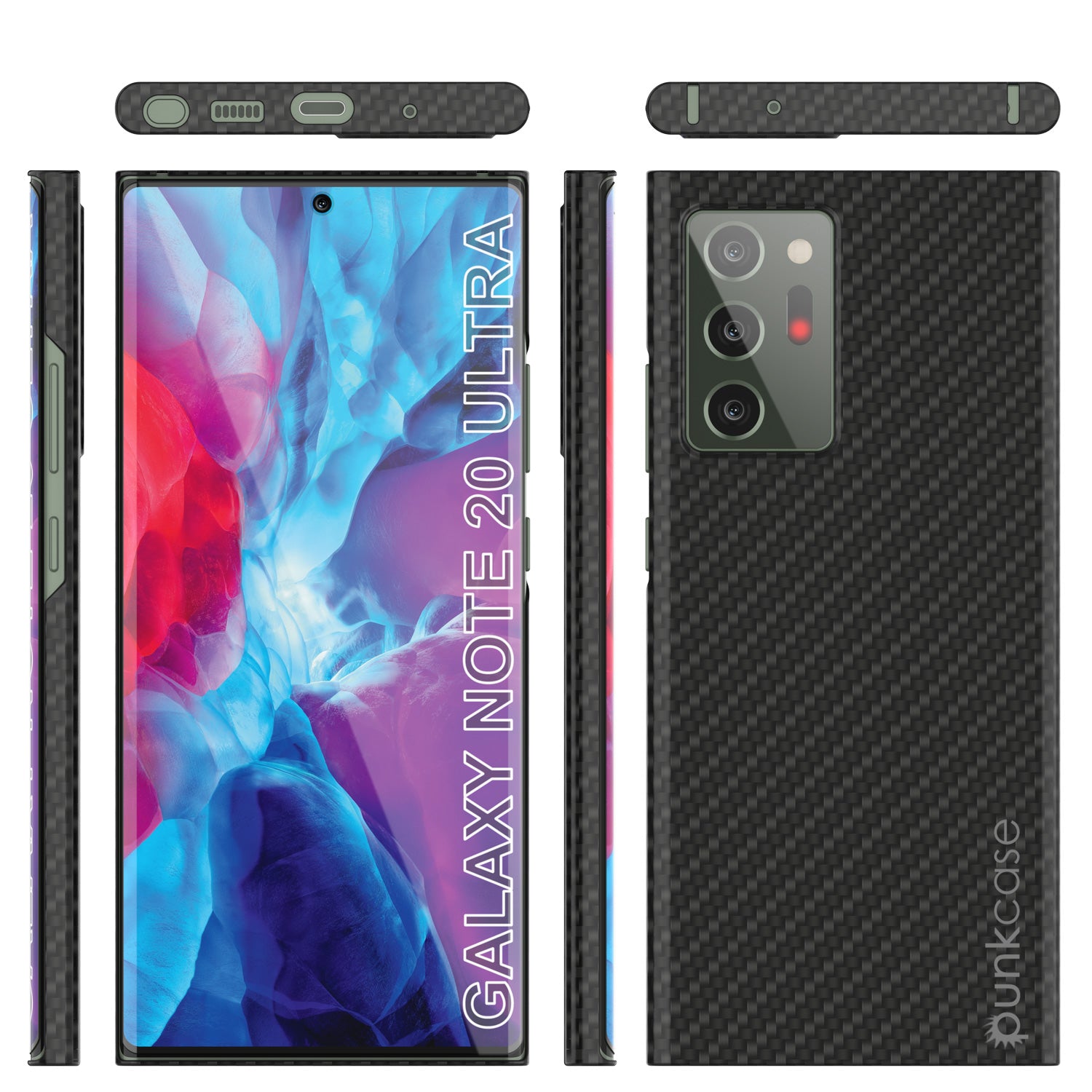 Capa Galaxy Note 20 Ultra, Punkcase CarbonShield, Capa Resistente e Ultra Fina