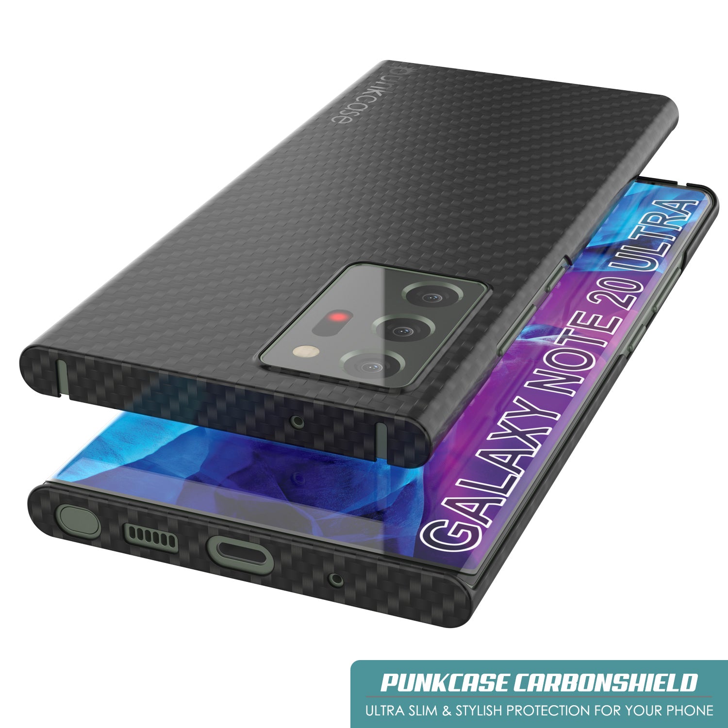 Capa Galaxy Note 20 Ultra, Punkcase CarbonShield, Capa Resistente e Ultra Fina