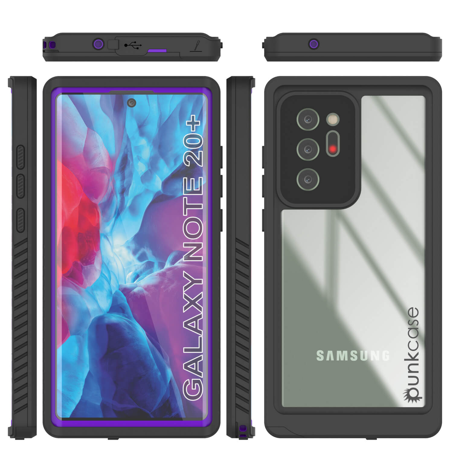Capa Galaxy Note 20 Ultra, Punkcase [Série Extrema] Capa de Armadura com Protetor de Tela Integrado [Roxo]