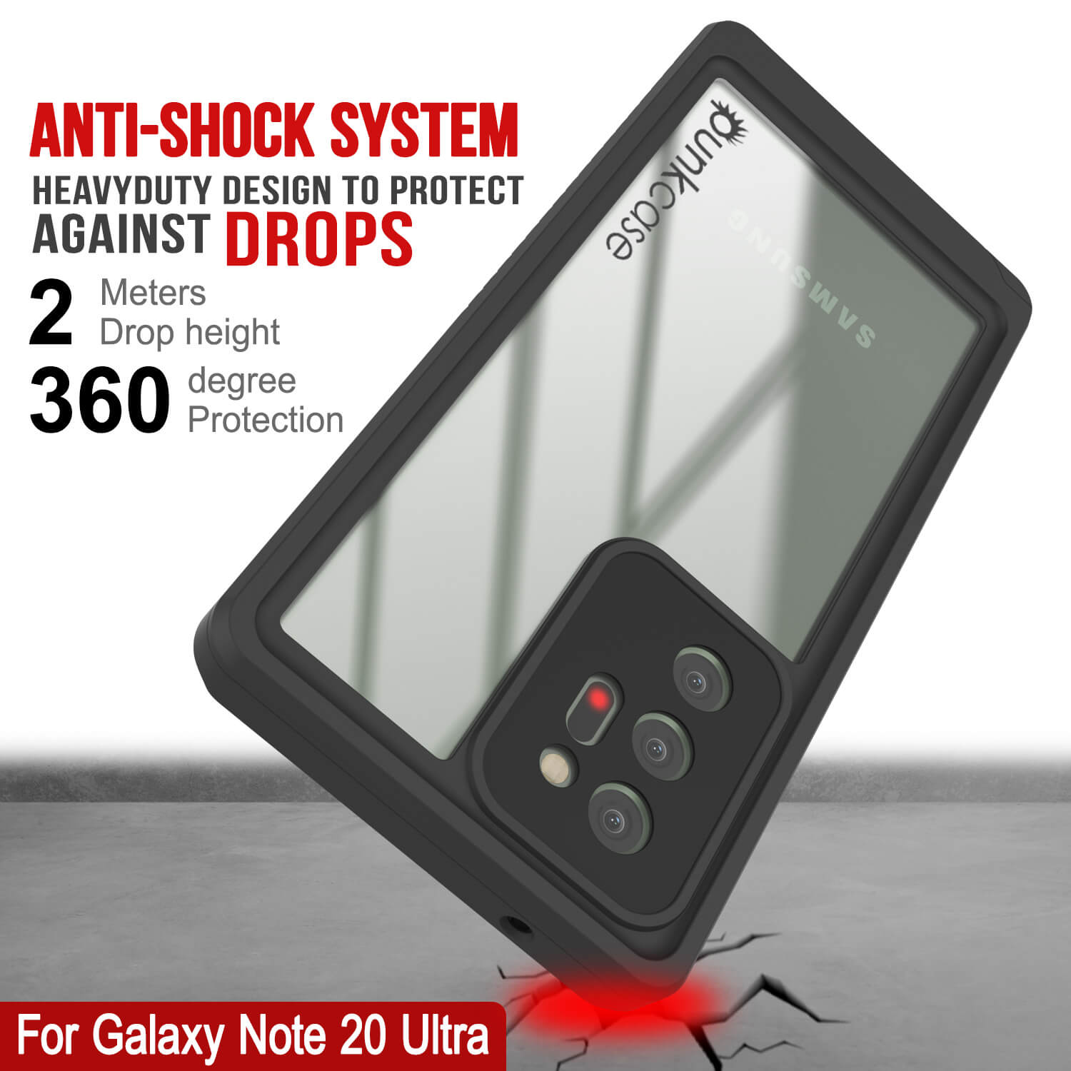 Capa Galaxy Note 20 Ultra, Punkcase [Série Extrema] Capa de Armadura com Protetor de Tela Integrado [Roxo]