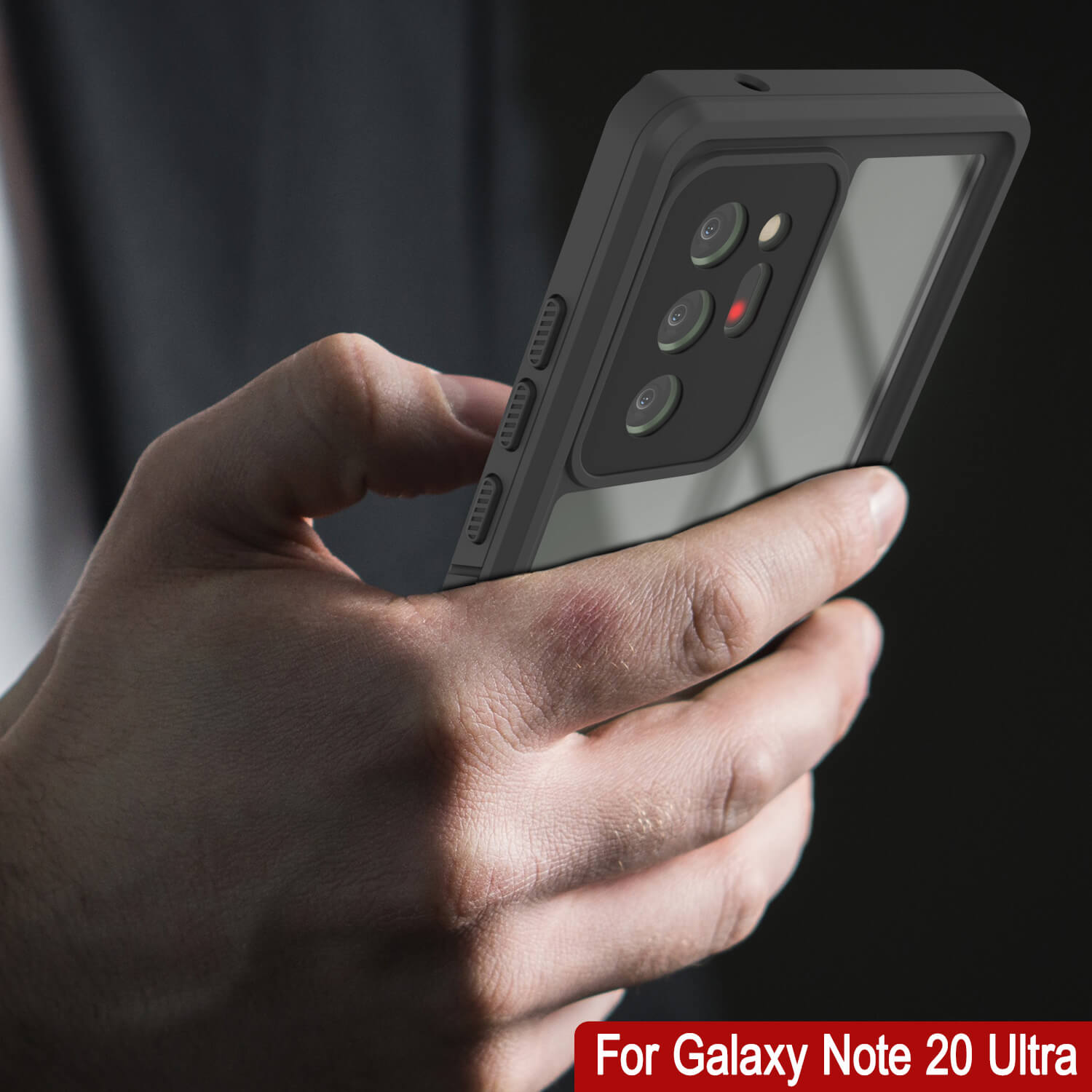Capa Galaxy Note 20 Ultra, Punkcase [Série Extreme] Capa de Armadura com Protetor de Tela Integrado [Preto]