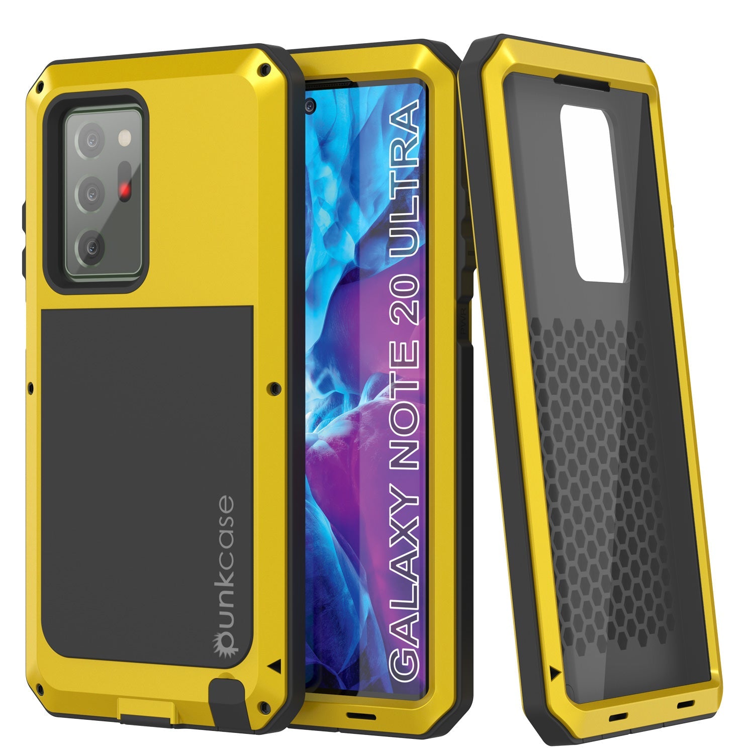 Capa Galaxy Note 20 Ultra, Capa PUNKcase Metálica Neon à Prova de Choque Fina Armadura de Metal [Neon]