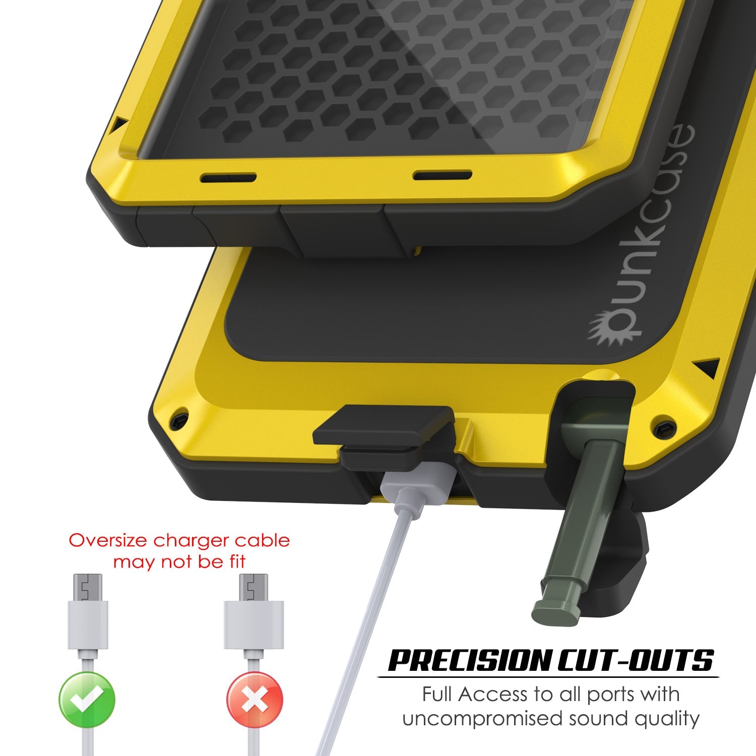 Capa Galaxy Note 20 Ultra, Capa PUNKcase Metálica Neon à Prova de Choque Fina Armadura de Metal [Neon]