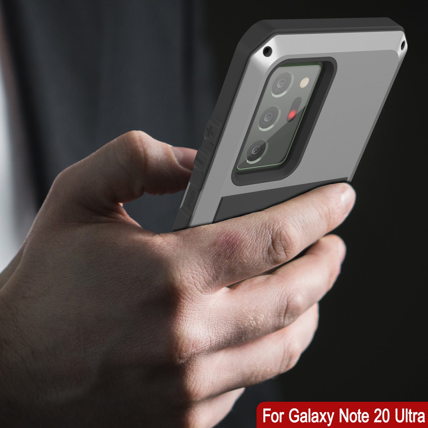Capa Galaxy Note 20 Ultra, Capa PUNKcase Metálica Prateada à Prova de Choque Slim Metal Armor [Prateado]