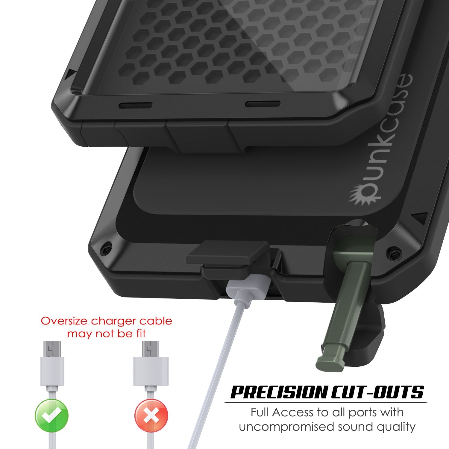 Capa Galaxy Note 20 Ultra, capa de metal à prova de choque preta metálica PUNKcase Slim Metal Armor [Preto]