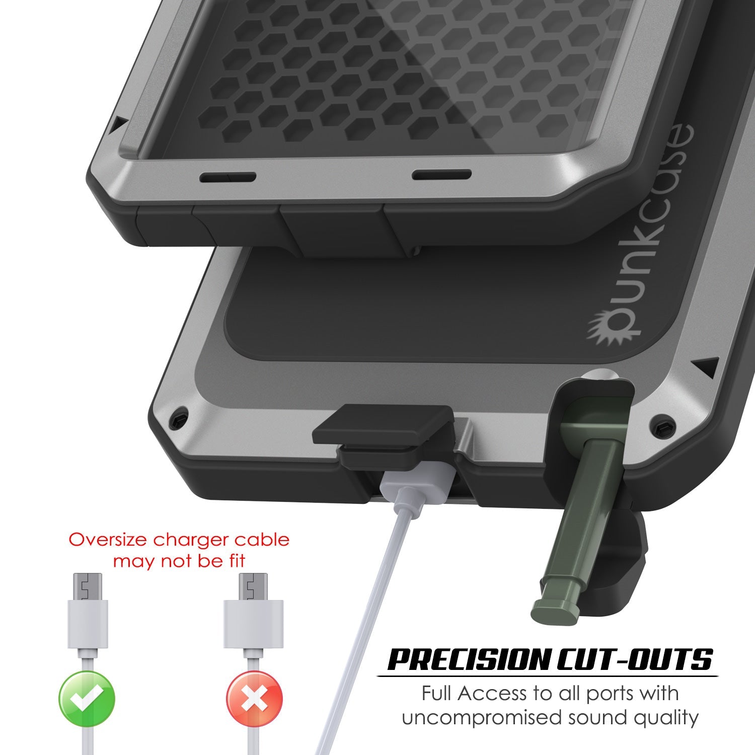 Capa Galaxy Note 20 Ultra, Capa PUNKcase Metálica Prateada à Prova de Choque Slim Metal Armor [Prateado]