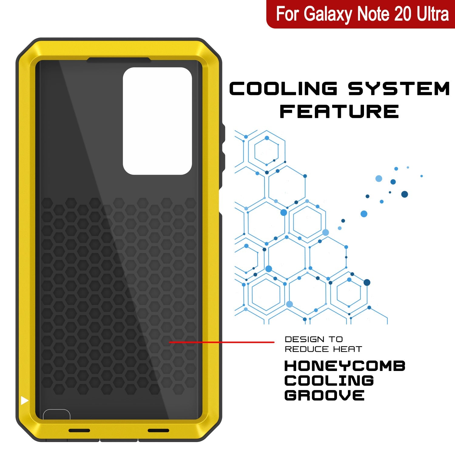 Capa Galaxy Note 20 Ultra, Capa PUNKcase Metálica Neon à Prova de Choque Fina Armadura de Metal [Neon]