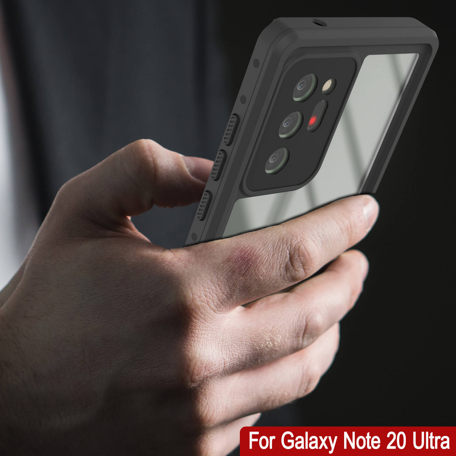 Capa à prova d'água Galaxy Note 20 Ultra, cobertura fina de armadura clara Punkcase Studstar