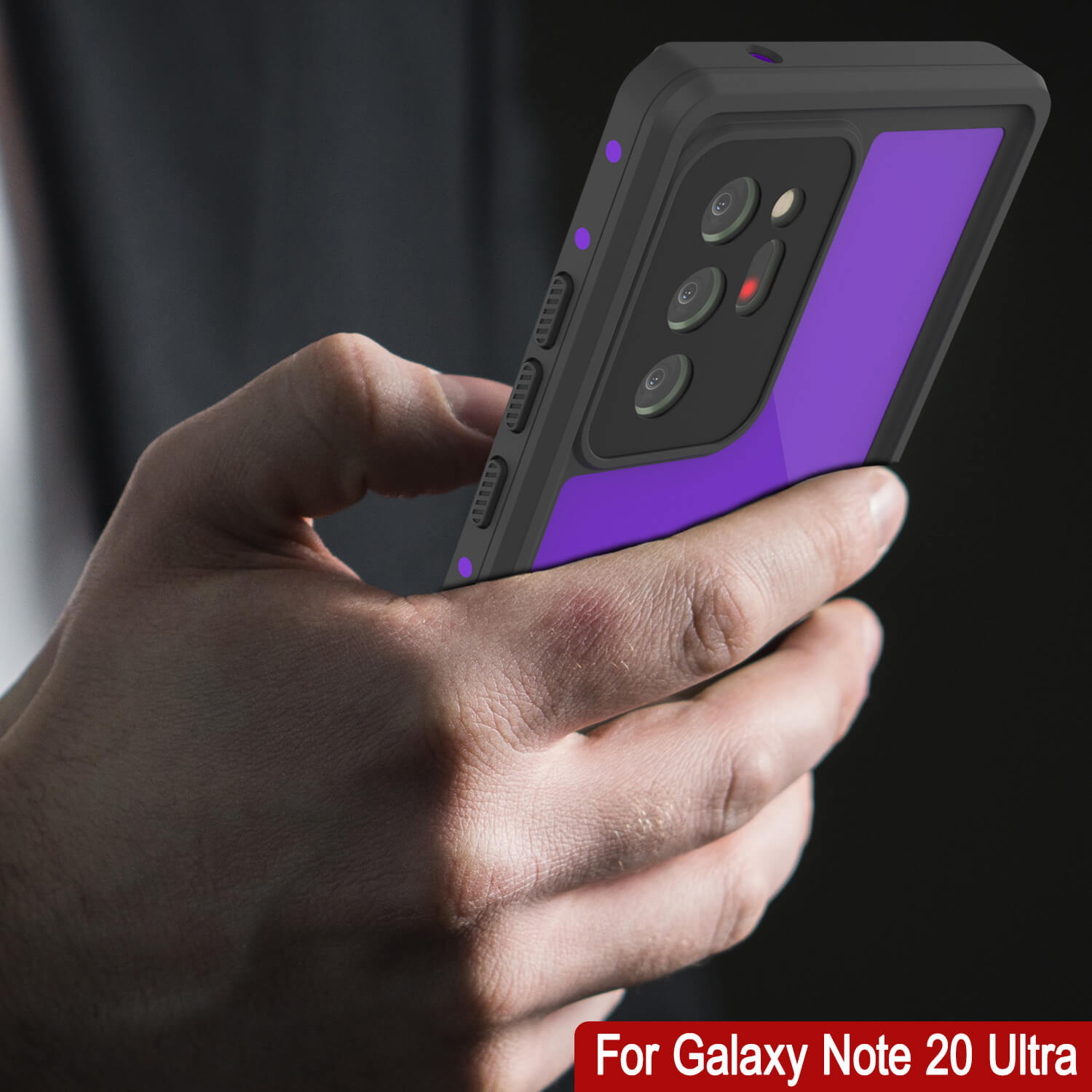 Capa à prova d'água Galaxy Note 20 Ultra, da série Roxa Punkcase Studstar Thin Armor Cover