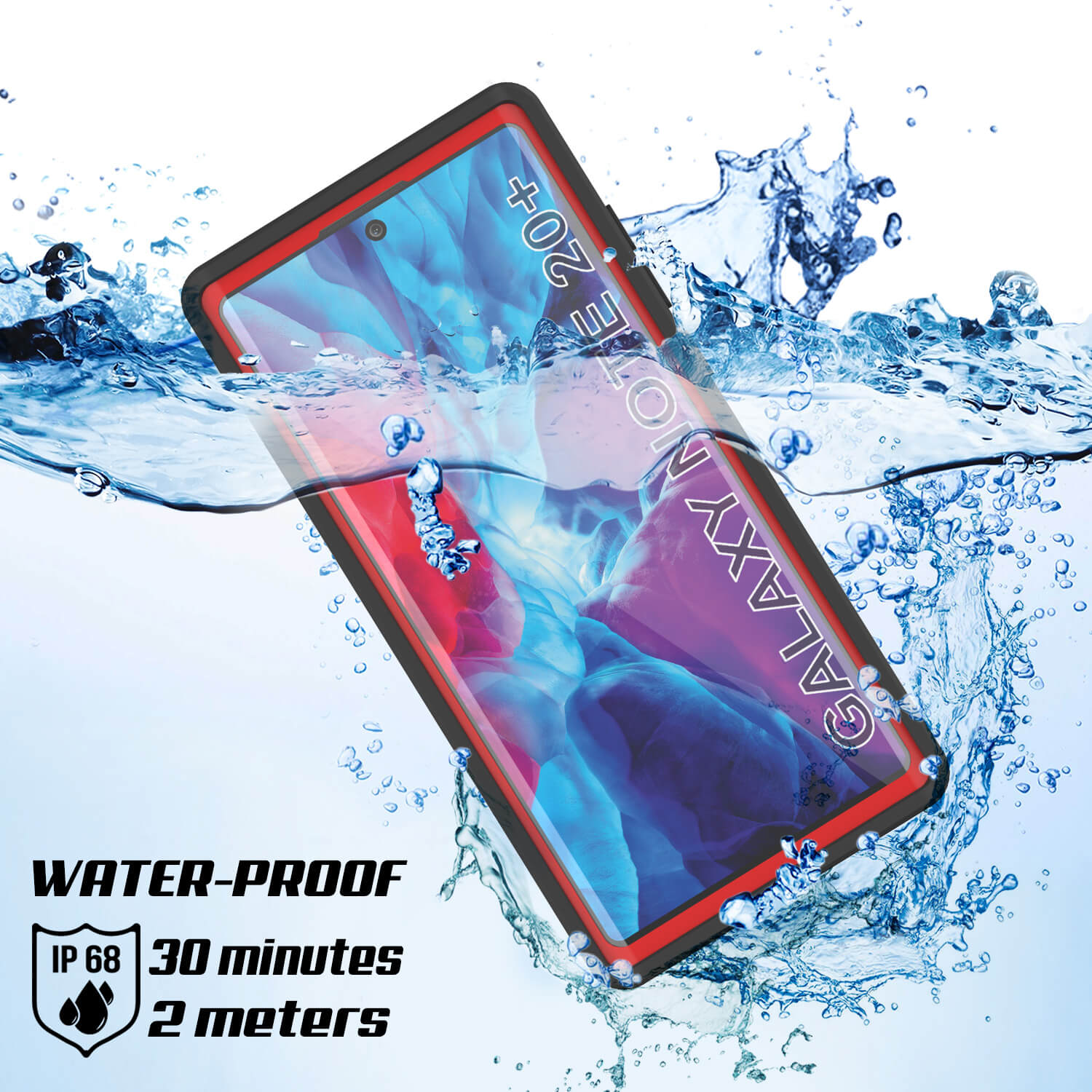 Capa à prova d'água para Galaxy Note 20 Ultra, série Vermelha Punkcase Studstar Thin Armor Cover