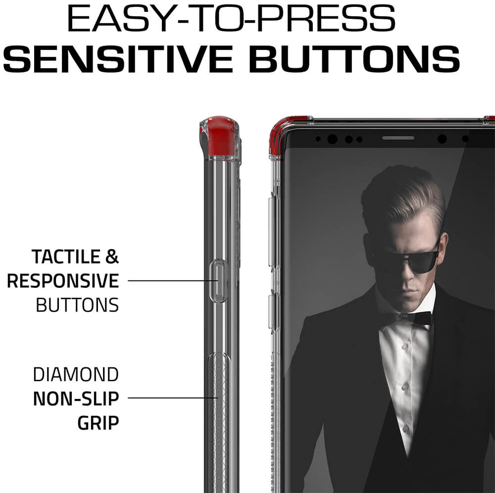 Capa Galaxy Note 9, Ghostek Covert 2 TPU Bumper Frame [À Prova de Choque] | Branco