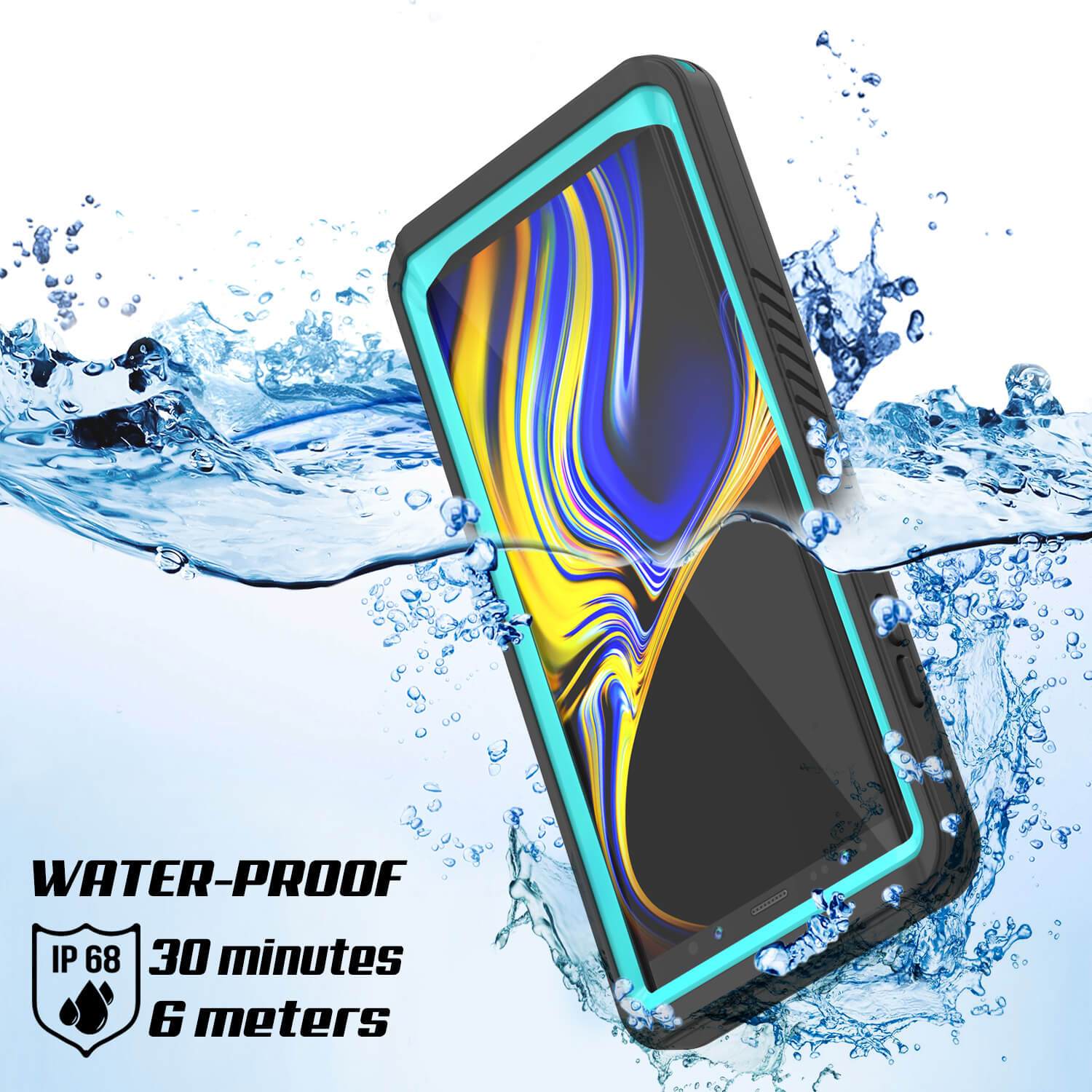 Capinha impermeável para Note 9, Punkcase [Série Extreme] Capinha de armadura com protetor de tela embutido  [Cerceta]