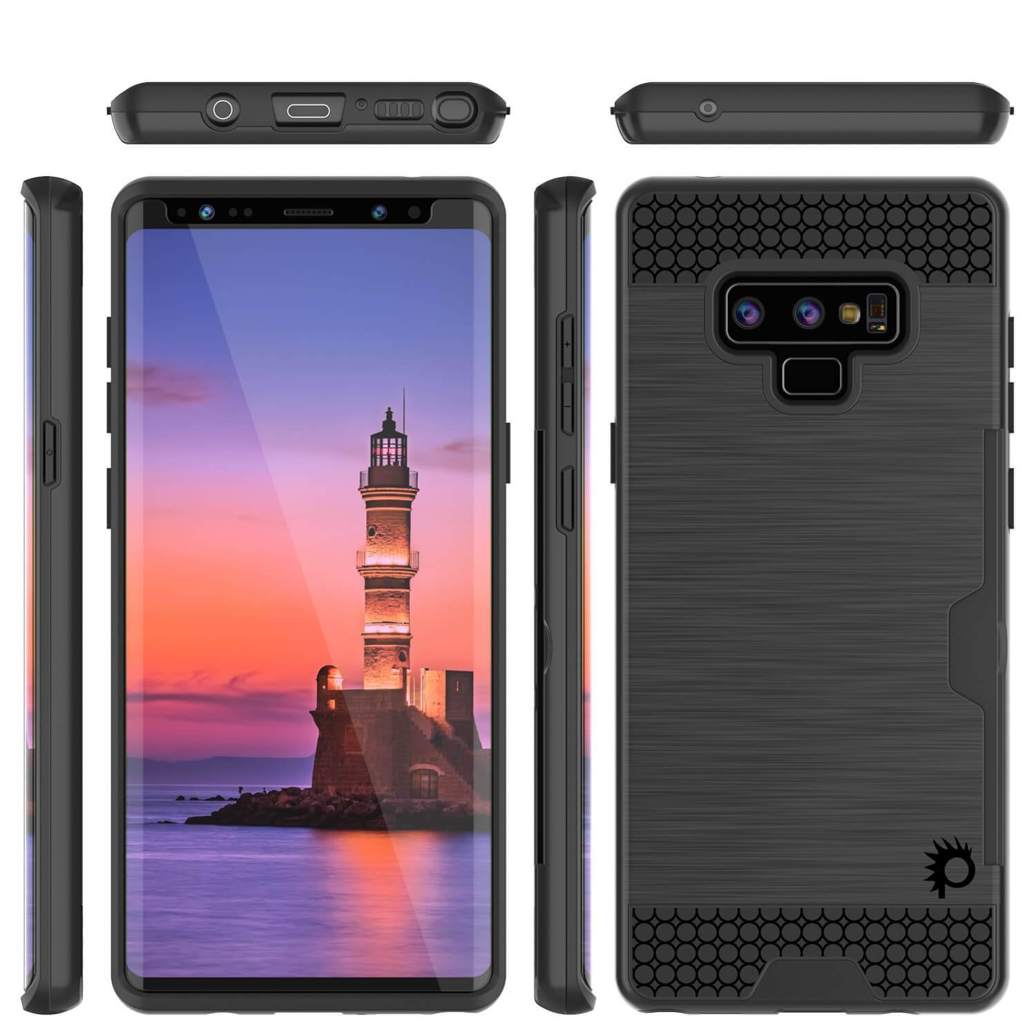 Capa Galaxy Note 9, PUNKcase [Série SLOT] Slim Fit Samsung Note 9 [Preto]