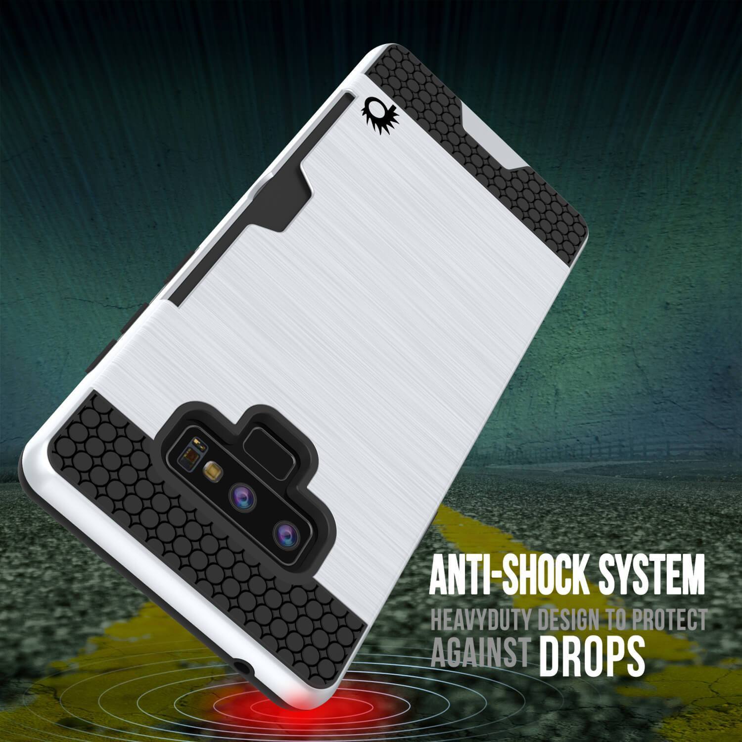 Capa Galaxy Note 9, PUNKcase [Série SLOT] Ajuste Slim Samsung Note 9 [Branco]