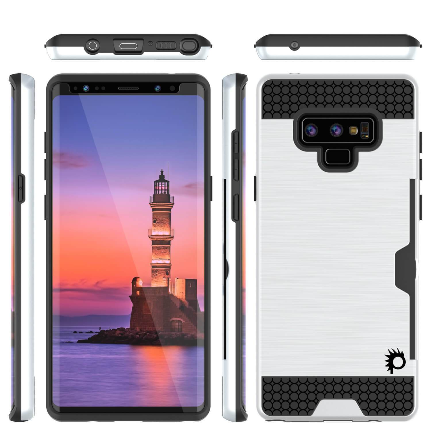 Capa Galaxy Note 9, PUNKcase [Série SLOT] Ajuste Slim Samsung Note 9 [Branco]