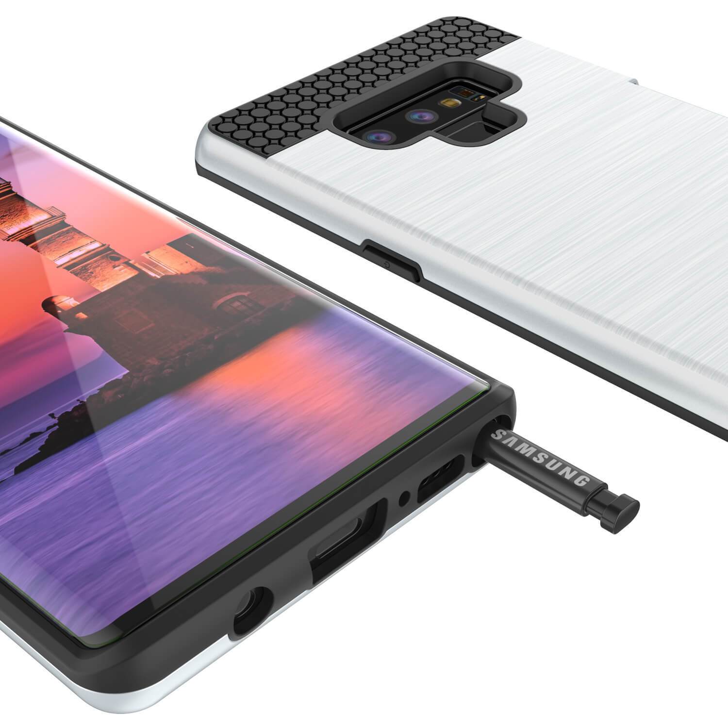 Capa Galaxy Note 9, PUNKcase [Série SLOT] Ajuste Slim Samsung Note 9 [Branco]
