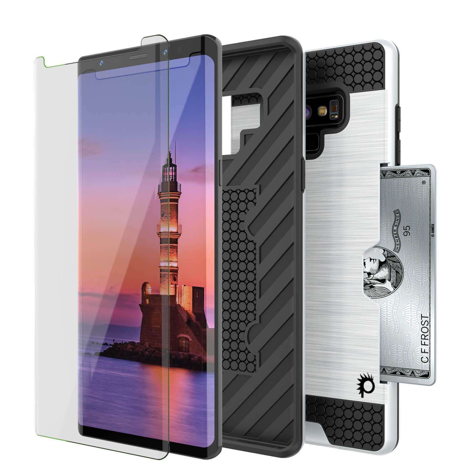 Capa Galaxy Note 9, PUNKcase [Série SLOT] Ajuste Slim Samsung Note 9 [Branco]