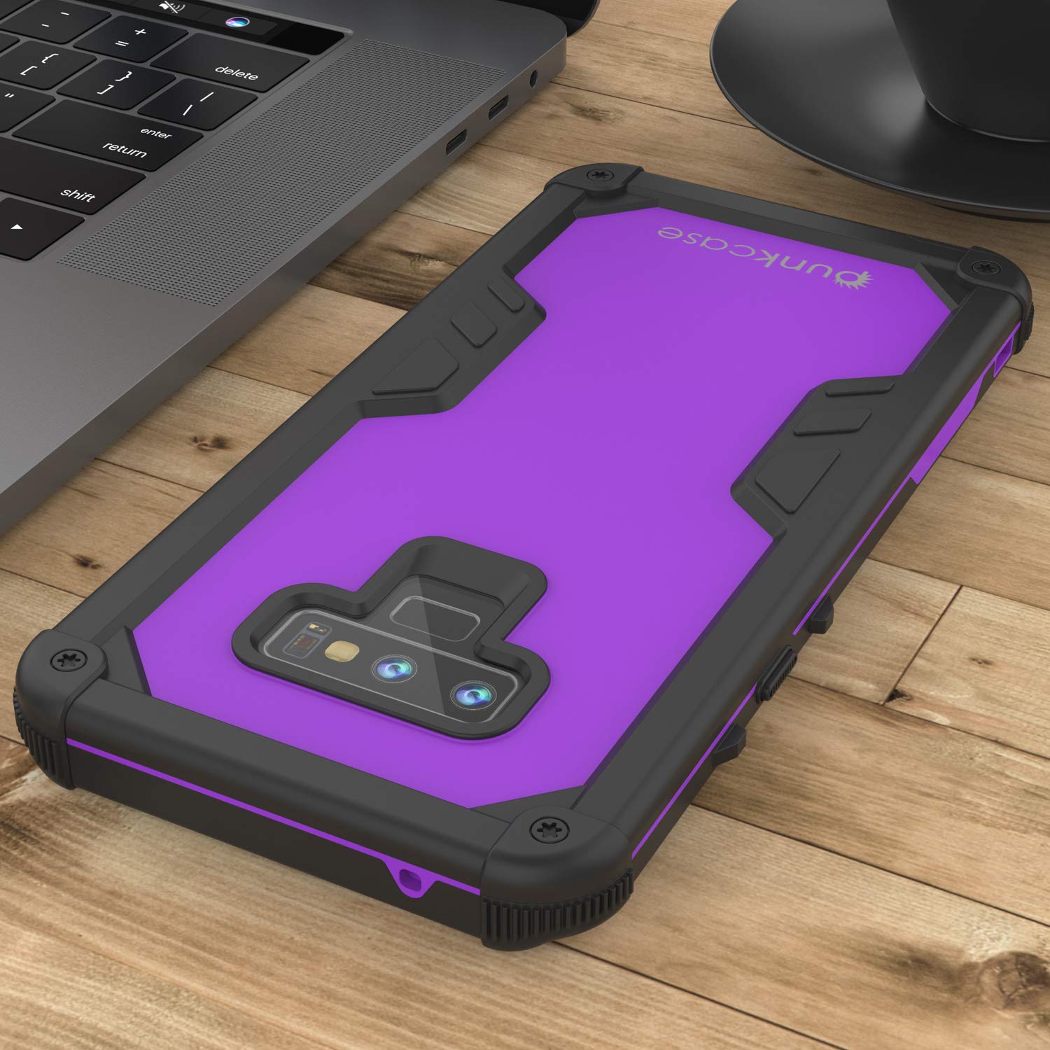 Capa à prova d'água Punkcase Galaxy Note 9 [Série Navy Seal Extreme] Proteção Armor c/ Protetor de Tela Embutido [Roxo]