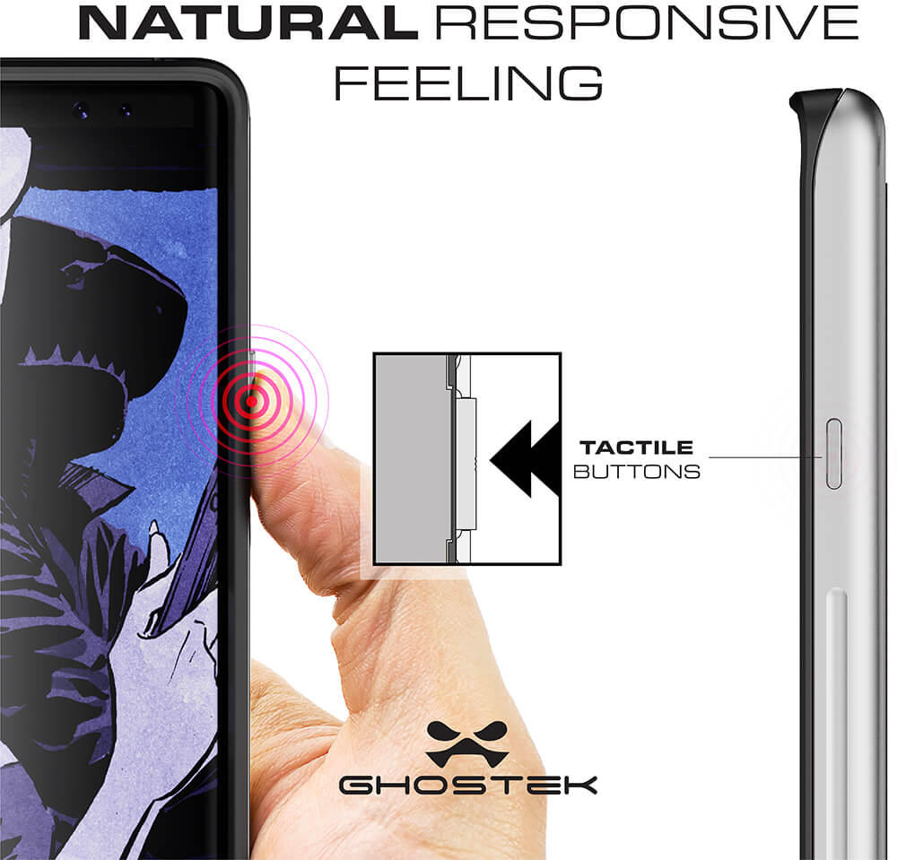 Galaxy Note 9, Capa Slim Ghostek Atomic TPU para Corpo Inteiro [À Prova de Choque] | Preto