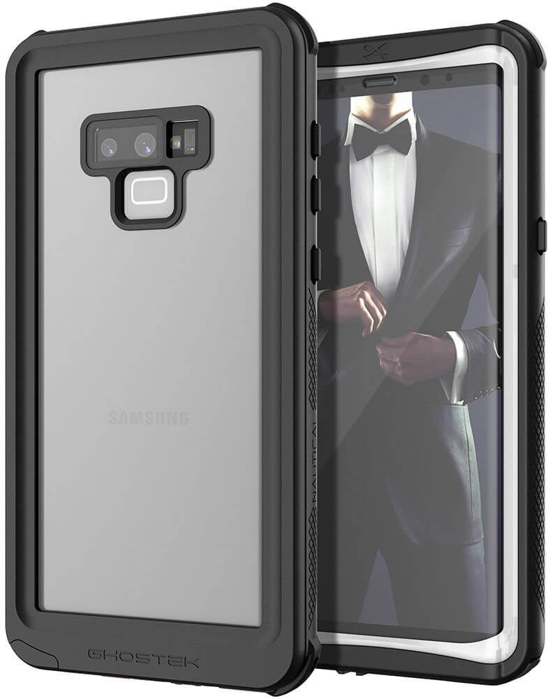 Galaxy Note 9, Capa Impermeável Ghostek Nautical para Corpo Inteiro TPU [À Prova de Choque] | Branco
