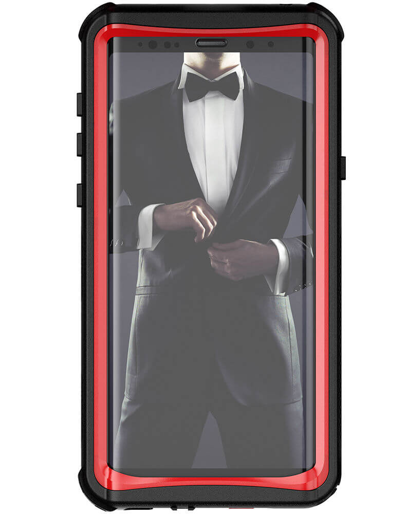 Galaxy Note 9, Capa à Prova d'Água Ghostek Nautical Full Body TPU [À Prova de Choque] | Vermelho