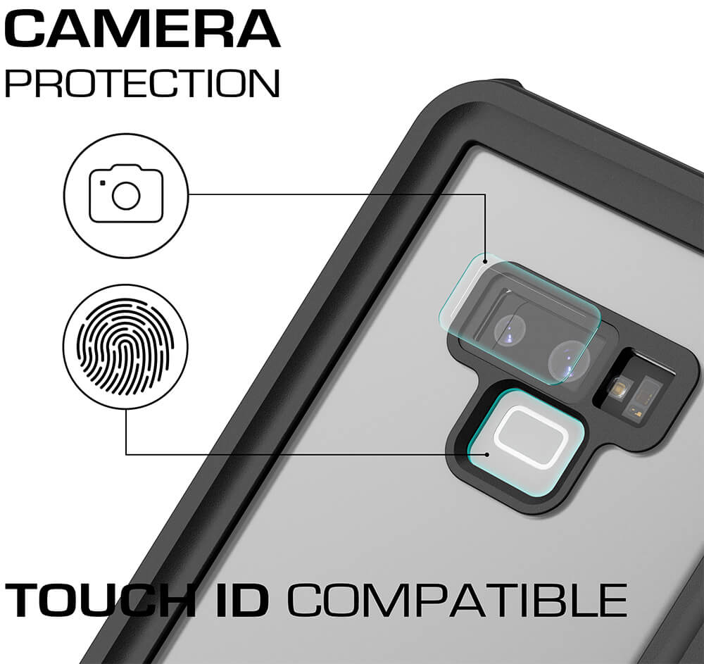 Galaxy Note 9, Capa Impermeável Ghostek Nautical para Corpo Inteiro TPU [À Prova de Choque] | Branco