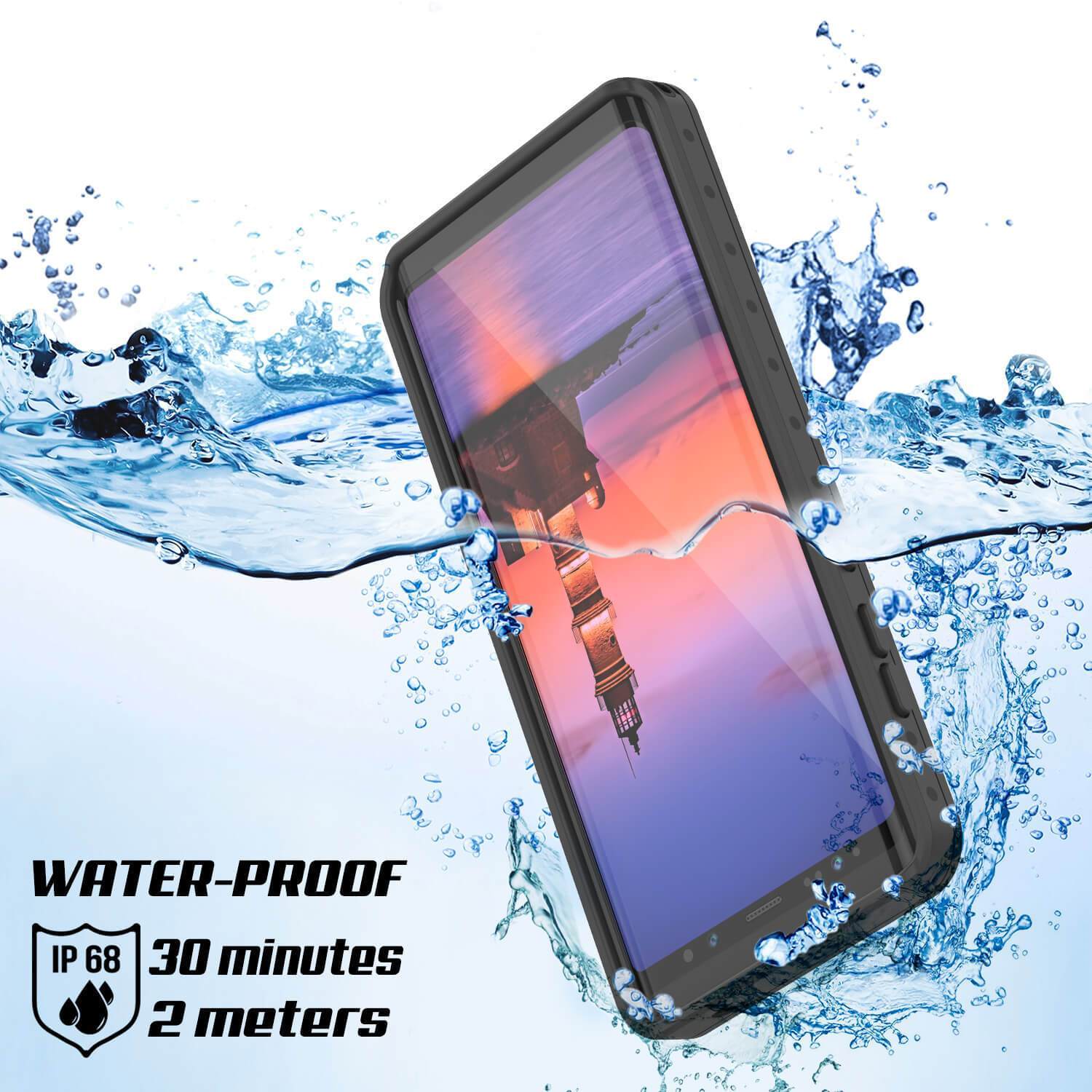 Galaxy Note 9 Waterproof Case Punkсase StudStar Clear Thin 6.6ft Underwater Shock/Snow Proof (Color in image: pink)