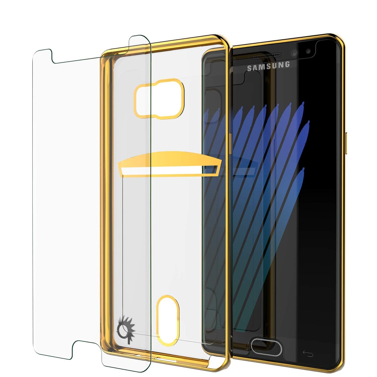 Galaxy Note FE Case, PUNKCASE® LUCID Gold Series | Card Slot | SHIELD Screen Protector | Ultra fit