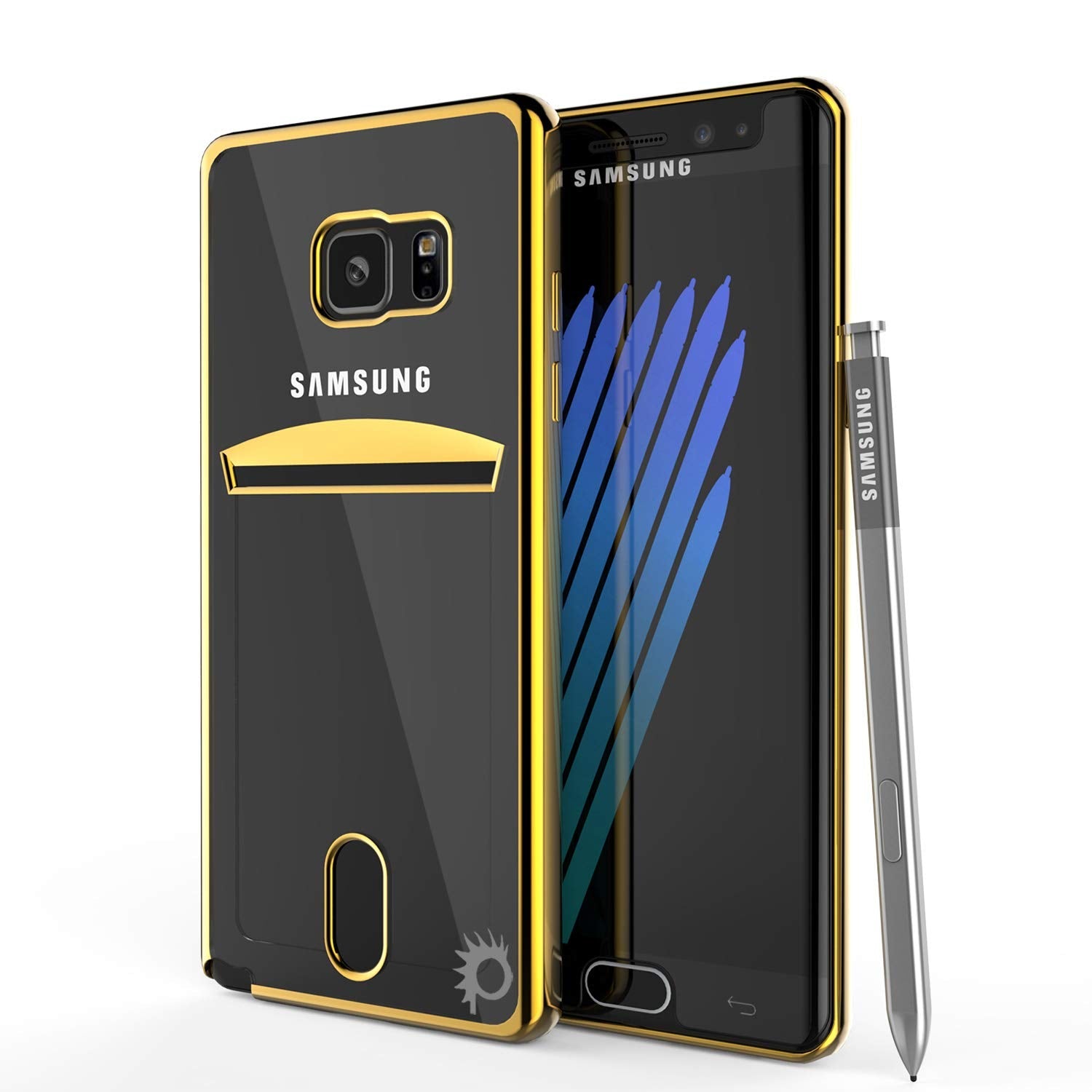 Galaxy Note FE Case, PUNKCASE® LUCID Gold Series | Card Slot | SHIELD Screen Protector | Ultra fit