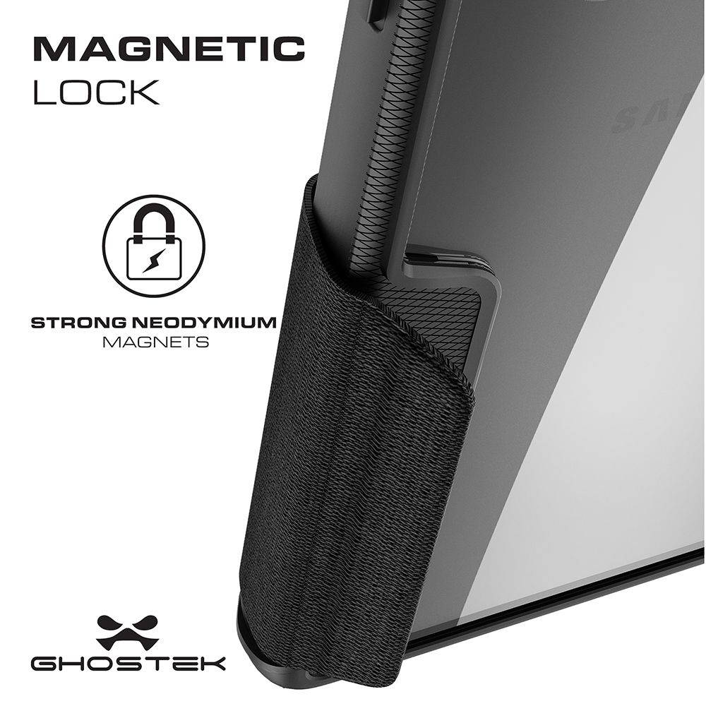 EXEC 3 para Galaxy S10 5G Capa de Carteira Flip em Couro [Vermelho]