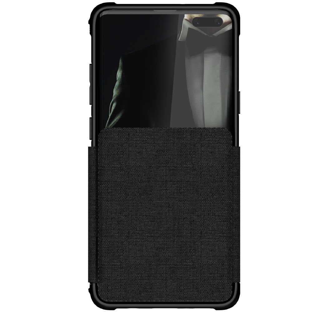 EXEC 3 para Galaxy S10 5G Estojo de Couro Flip Wallet [Preto]