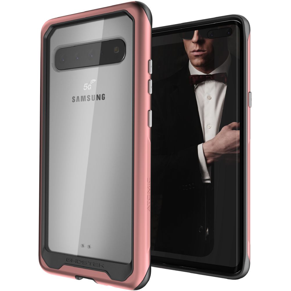 Atomic Slim 2 para Galaxy S10 5G - Capa de Alumínio de Grau Militar [Rosa]