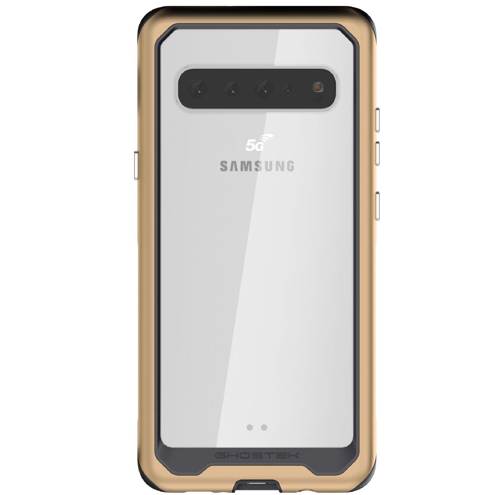 Capa Slim Atômica 2 para Galaxy S10 5G - Capa de Alumínio de Grau Militar [Ouro]