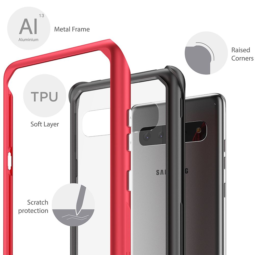 Atomic Slim 2 para Galaxy S10 5G - Capa de Alumínio de Grau Militar [Rosa]