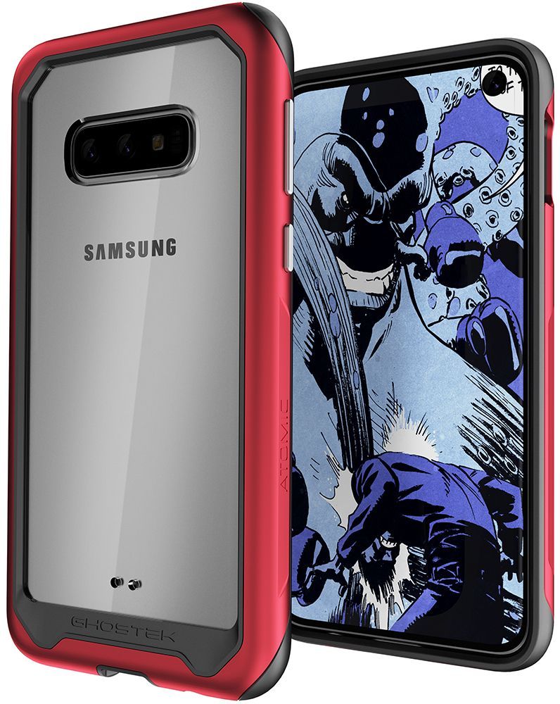 Capa de Alumínio Militar para Galaxy S10e | Série Atomic Slim 2 [Vermelho]