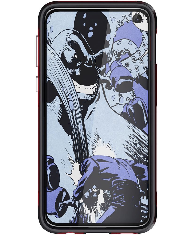 Capa de Alumínio Militar para Galaxy S10e | Série Atomic Slim 2 [Vermelho]