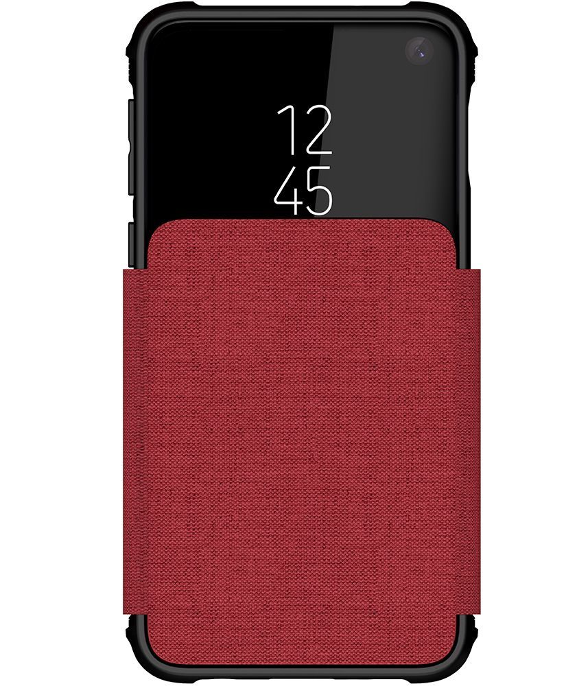 Capa de carteira Galaxy S10e | Série Exec 3 [Vermelho]