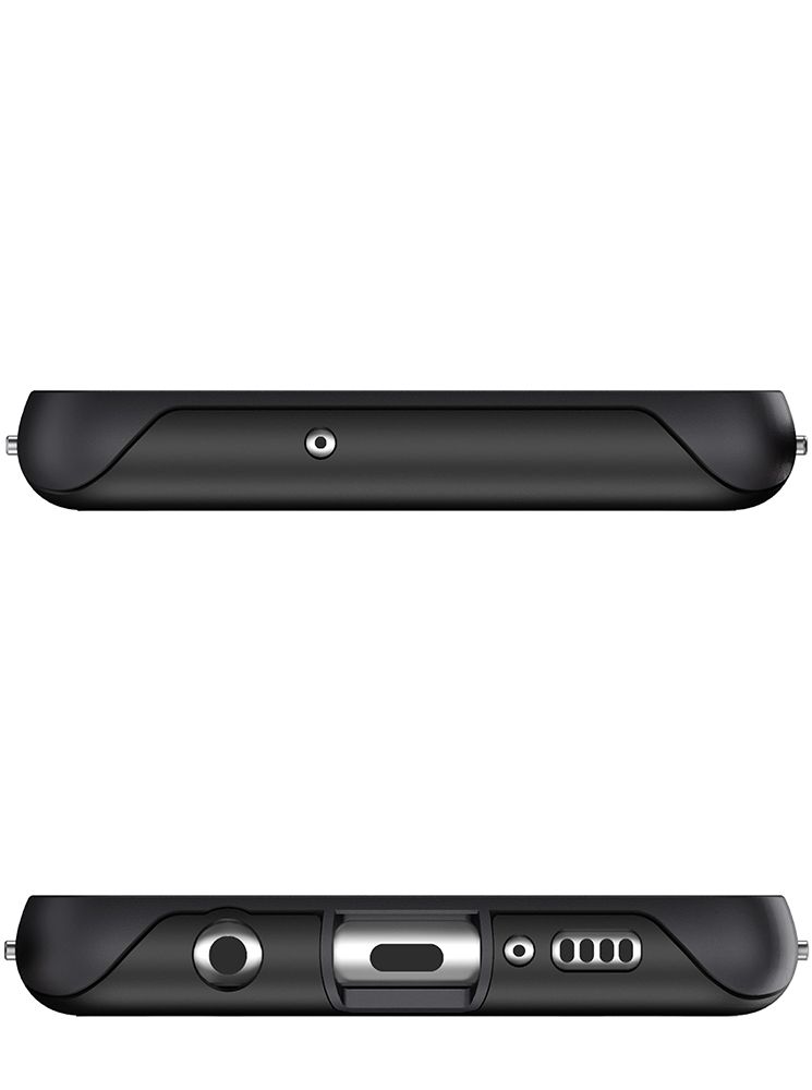 Capa de alumínio de qualidade militar Galaxy S10+ Plus | Série Atomic Slim 2 [Preto]