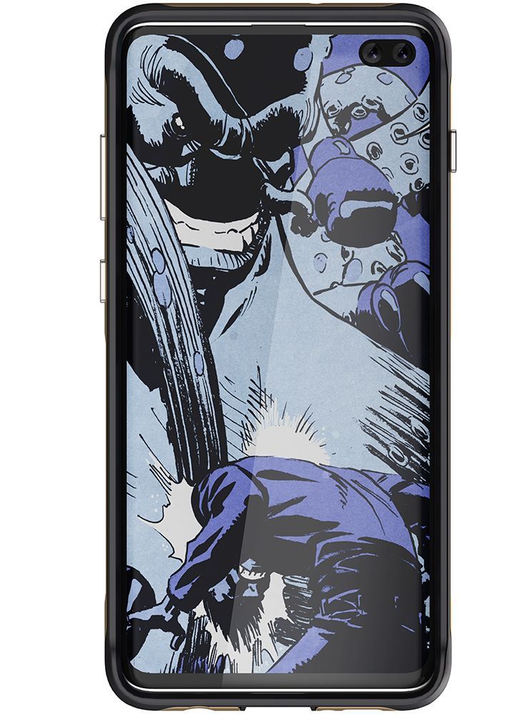 Capa de alumínio de qualidade militar para Galaxy S10+ Plus | Série Atomic Slim 2 [Dourado]