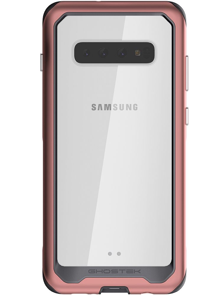 Capa de alumínio de grau militar para Galaxy S10+ Plus | Série Atomic Slim 2 [Rosa]