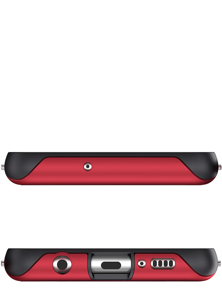 Capa de alumínio de grau militar Galaxy S10+ Plus | Série Atomic Slim 2 [Vermelha]