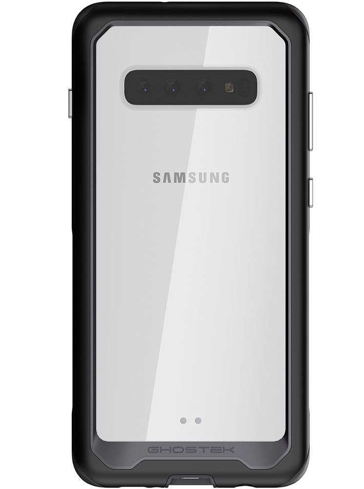 Capa de alumínio de qualidade militar Galaxy S10+ Plus | Série Atomic Slim 2 [Preto]