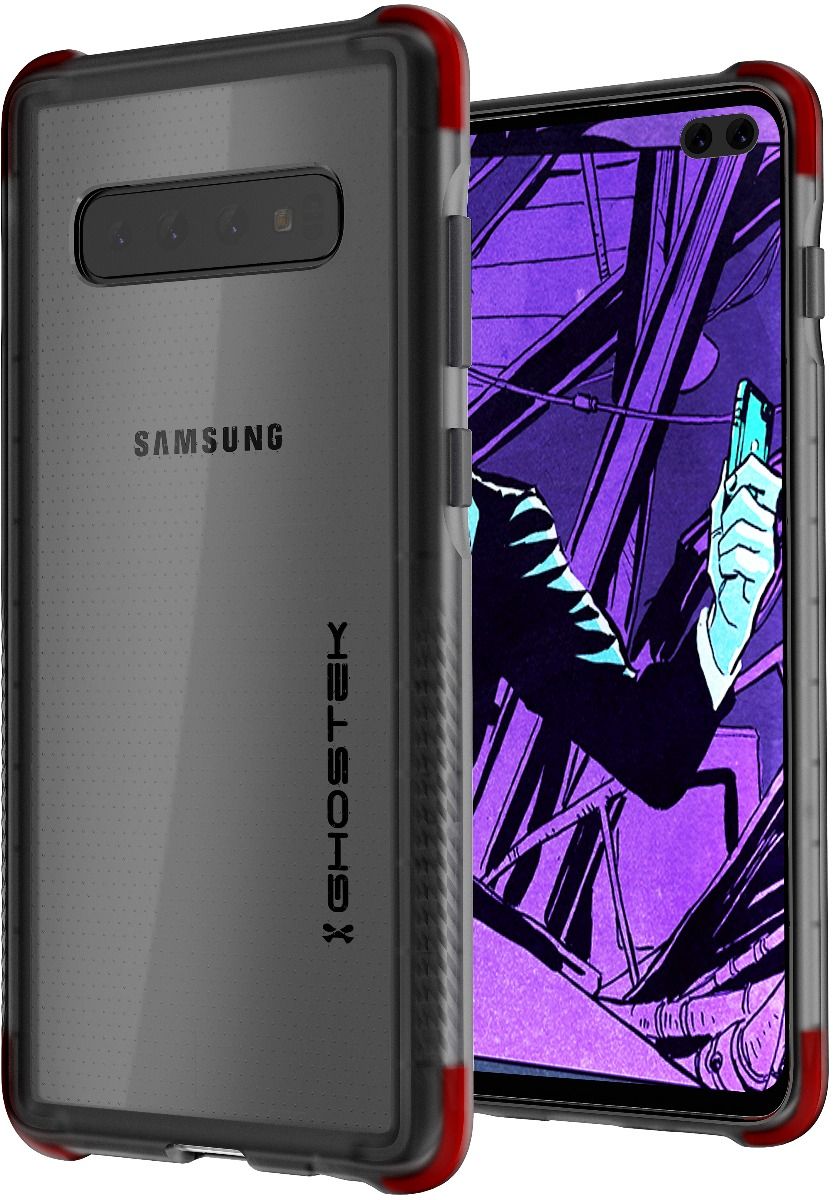 Capa Protetora Translúcida para Galaxy S10+ Plus | Série Covert 3 [Preto]