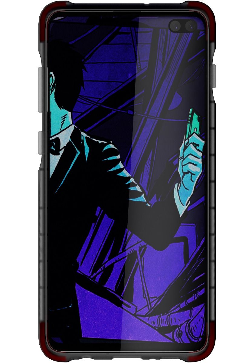 Capa Protetora Translúcida para Galaxy S10+ Plus | Série Covert 3 [Preto]