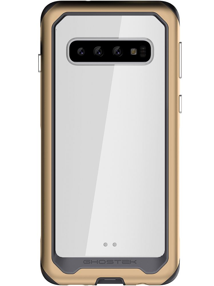 Capa de alumínio de qualidade militar para Galaxy S10 | Série Atomic Slim 2 [Dourado]