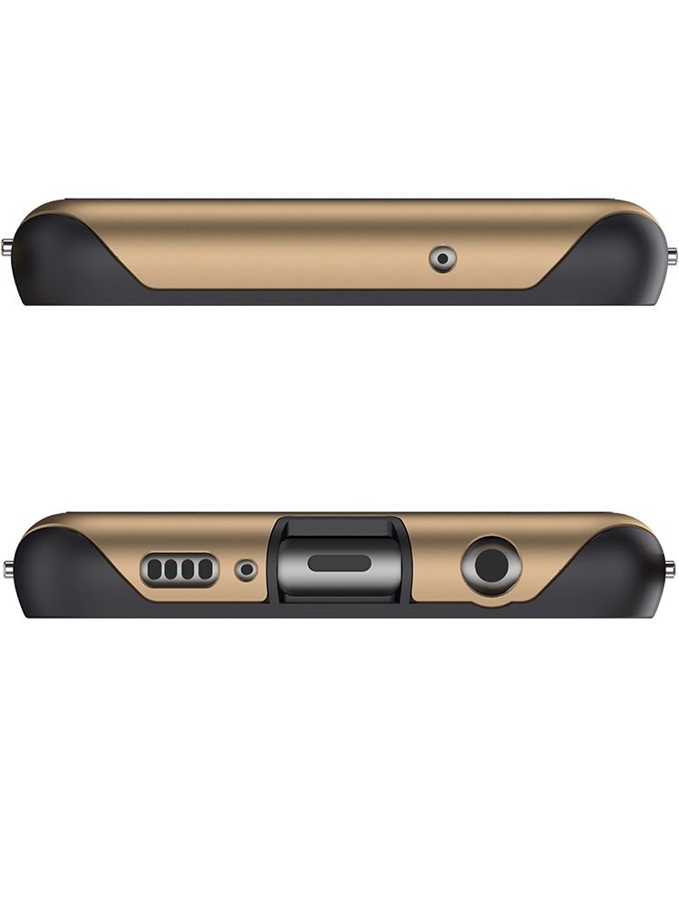 Capa de alumínio de qualidade militar para Galaxy S10 | Série Atomic Slim 2 [Dourado]