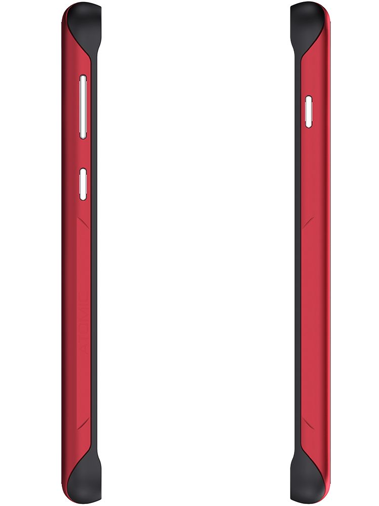Capa de Alumínio de Grau Militar para Galaxy S10 | Série Atomic Slim 2 [Vermelho]