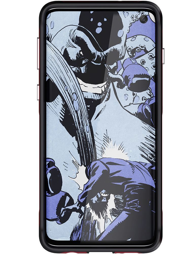 Capa de Alumínio de Grau Militar para Galaxy S10 | Série Atomic Slim 2 [Vermelho]